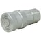 A & I Products Flat Hydraulic Coupler Socket, Female, 3/8" NPT 6" x3" x2" A-FF3718FP-A - alternate 3